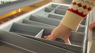 ถาดใส่ช้อนส้อม NISKO: จัดระเบียบลิ้นชักให้เป็นระเบียบ (สาธิตรูปแบบและวัสดุ)