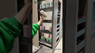 ชั้นวางตู้กับข้าวทรงสูงทรงแคบ #ครัวdiy #storagesolutions